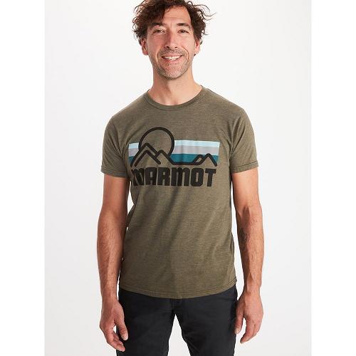 Marmot Coastal Clothes - Mens T-Shirts Dark Brown CA7130245 Canada